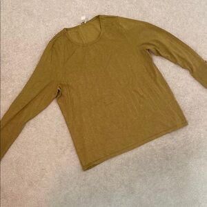 Chico’s Yellow-Green Women's Long Sleeve Top